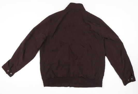 RJR John Rocha Men's Brown Jacket, Large, Stand-Up Collar 42"-44"