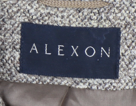 Alexon Women's Beige Blazer, Size 14, Classic Tweed