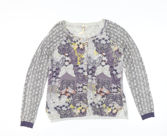 White Stuff Women's Multicoloured Cardigan Size 12