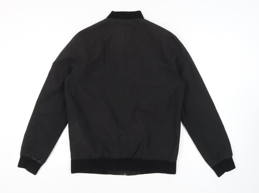 Burton Menswear London Men's Black Bomber Jacket, M 38"40"