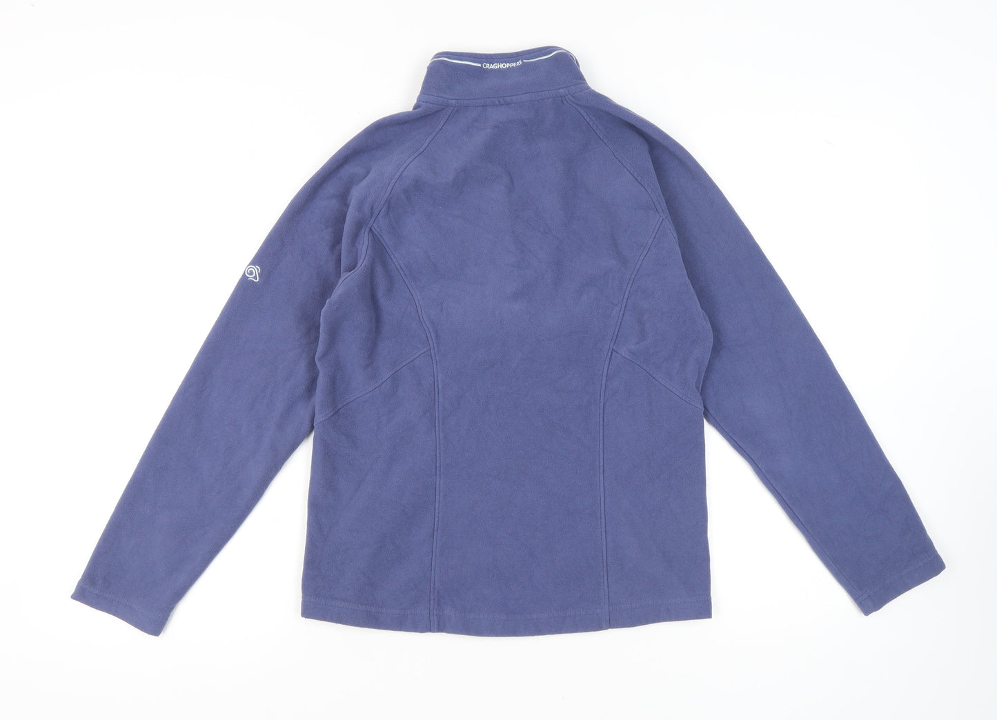 Craghoppers Women's Blue 1/4 Zip Fleece Sweatshirt Size 10
