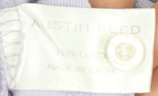 Austin Reed Men's Purple Polo Shirt L