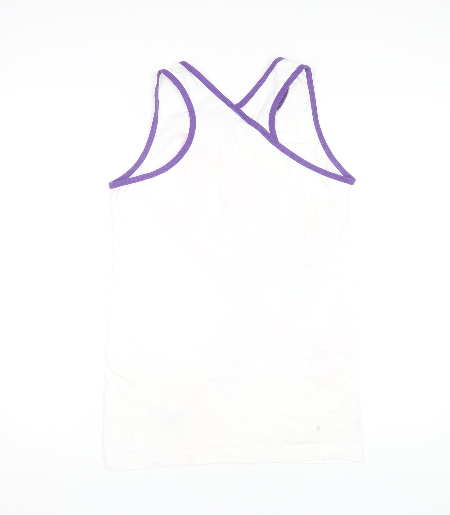 Nike Teens White Tank Top, Size 12, Cotton Blend