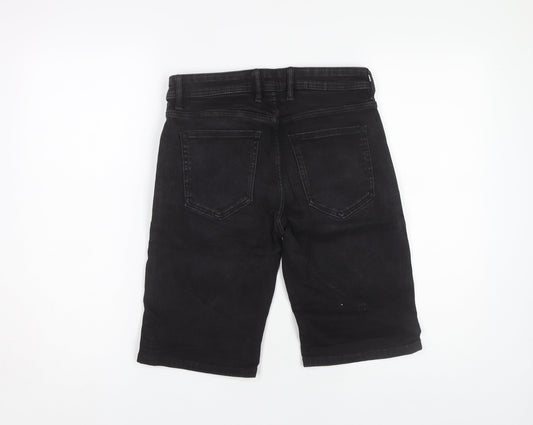 River Island Men's Black Casual Denim Shorts Size 28
