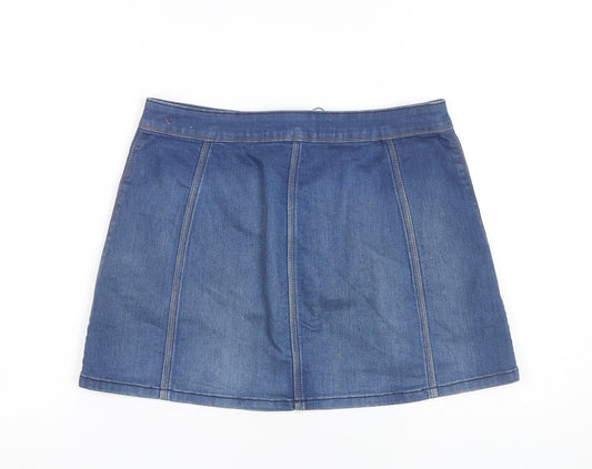 Hollister Women's Blue A-Line Denim Skirt, Size 6