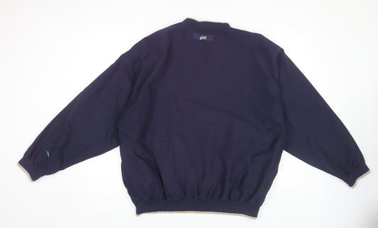 Donnay Men's Blue V-Neck Golf Sweatshirt M