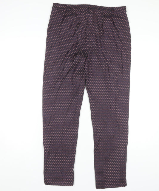 Marks & Spencer Geometric Trousers, Size 12, Multicoloured