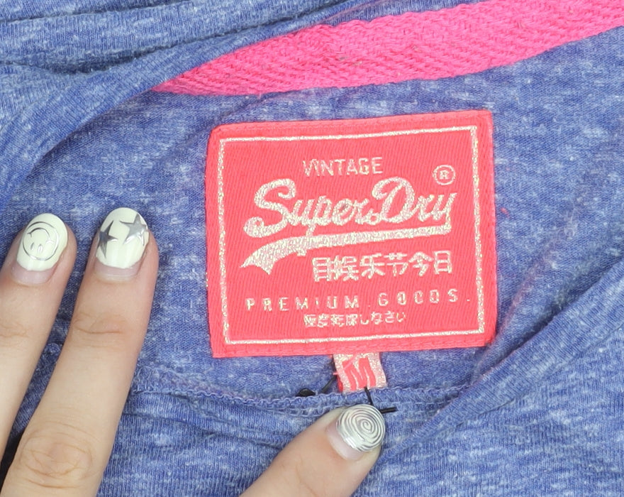 Superdry Women's Blue Vintage T-Shirt, Medium, Casual Fit
