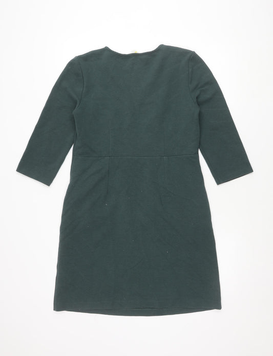 Boden Women's Green Sheath Dress, UK 12, Knee Length