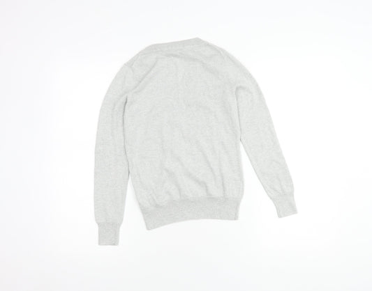 Banana Republic Women's Grey XS V-Neck Pullover Jumper