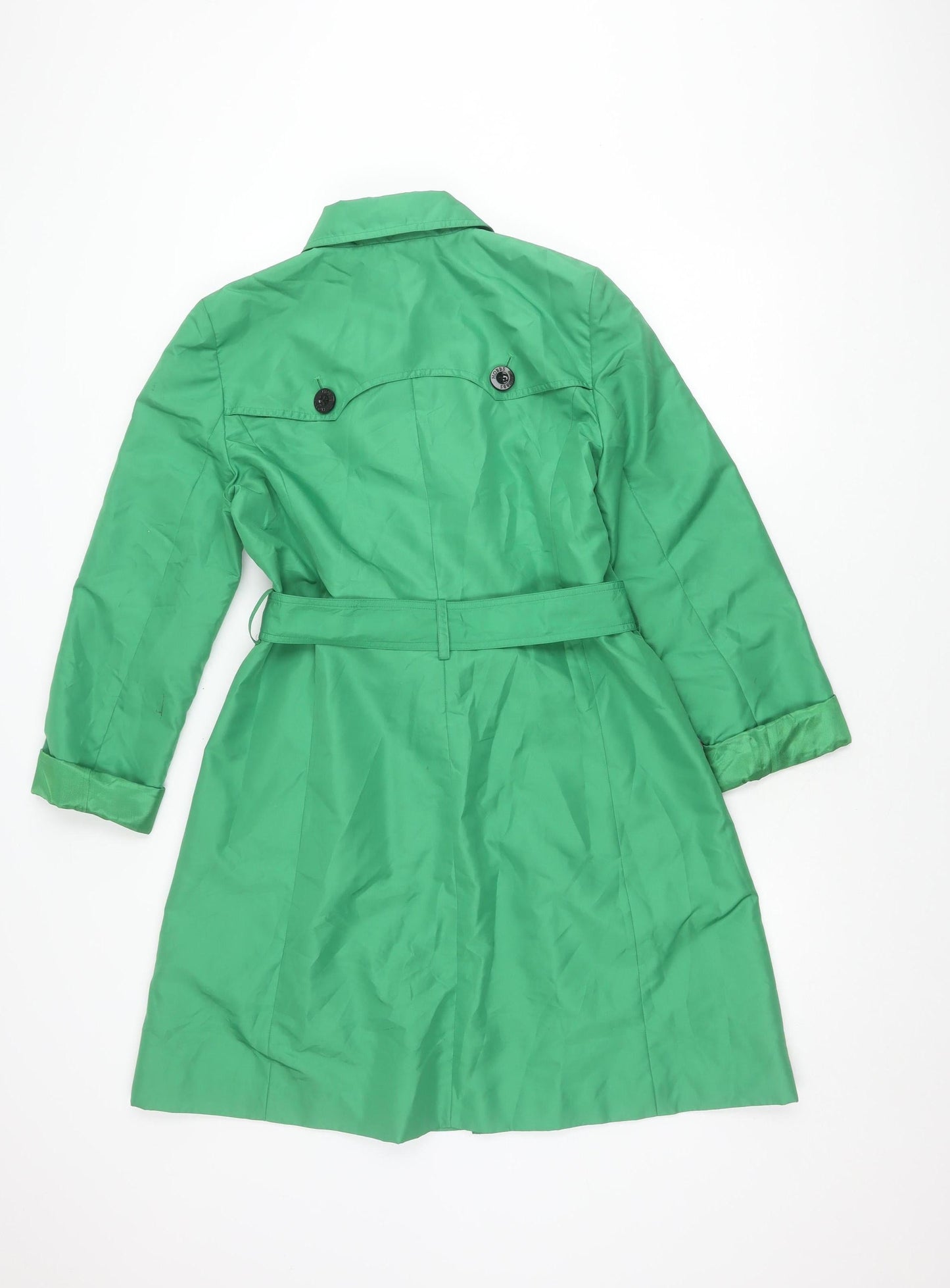 Hobbs Women's Green Trench Coat Size 12