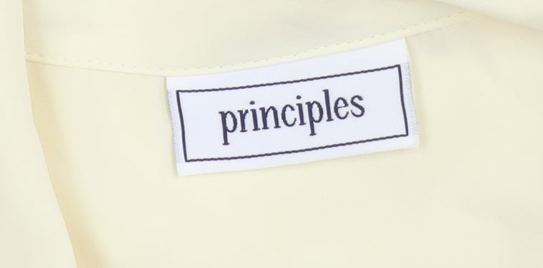Principles Women's Ivory Button-Up Shirt, Size 14, Casual