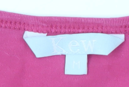 Kew Women's Pink Long Sleeve Basic T-Shirt, M