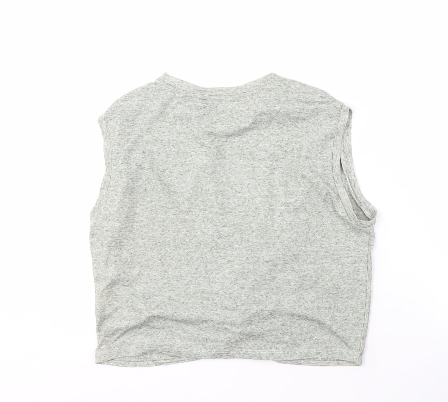 Vero Moda Women's Grey Cropped Tank Top M Casual