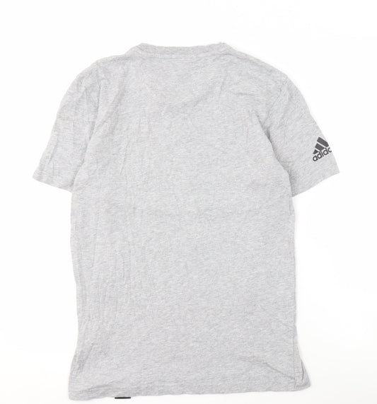 Adidas Men’s Grey S Graphic T-Shirt