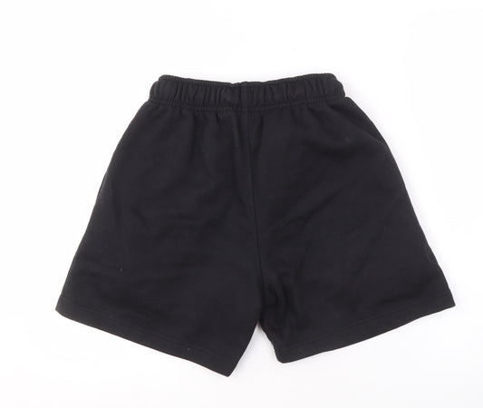 V Women's Black Athletic Shorts, Size S, Elastic Waist