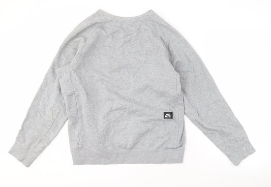 Nike SB Men's Grey Pullover Sweatshirt M Logo