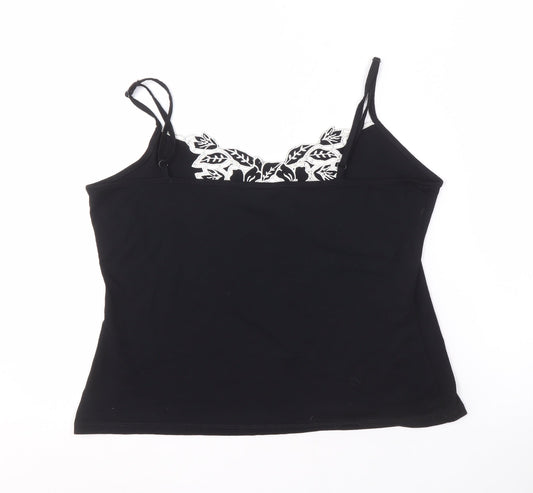 J.Taylor Women's Black Camisole Tank Top Size 16