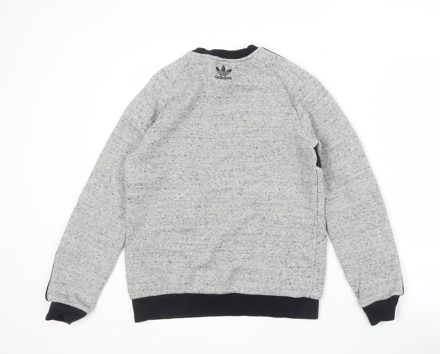Adidas Teens Grey Pullover Sweatshirt Logo