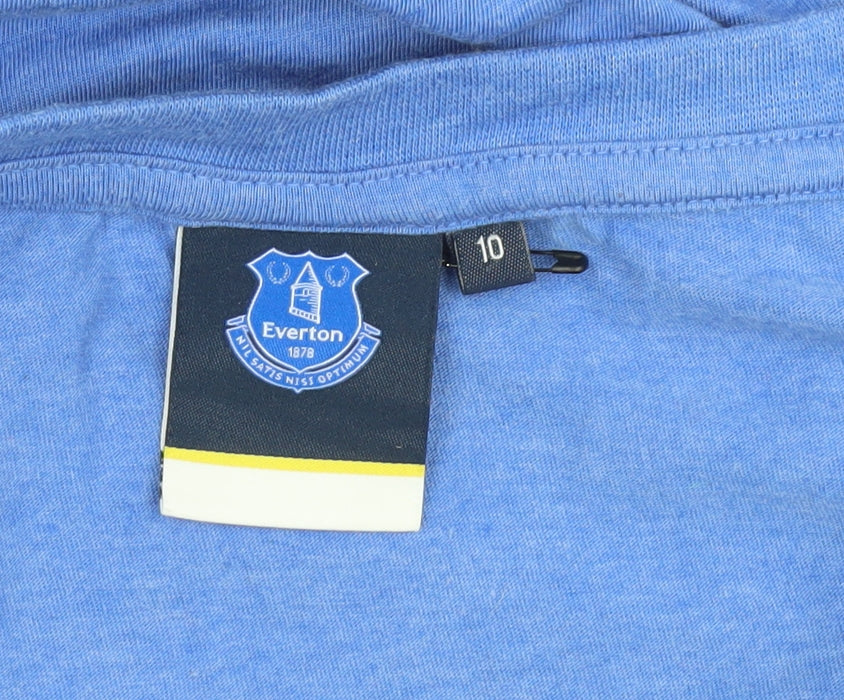 Everton Women’s Blue V-Neck T-Shirt Size 10