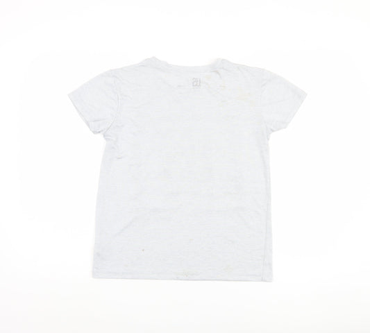 US Athletic Boys' Grey T-Shirt, 13 Years, Graphic Style