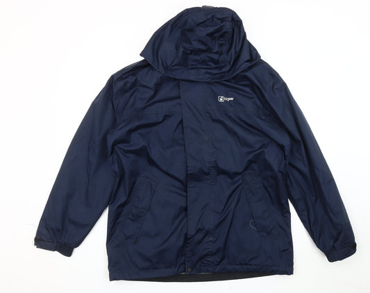 Hi Gear Men's Blue XS Rain Coat Hooded Outdoor