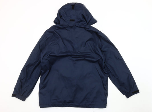 Hi Gear Men's Blue XS Rain Coat Hooded Outdoor