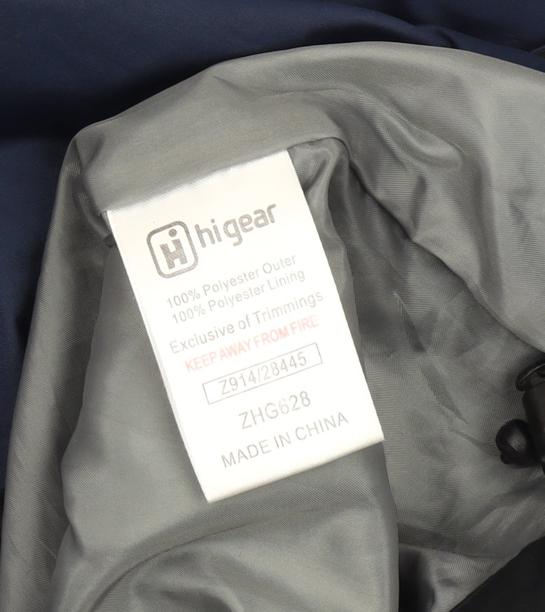 Hi Gear Men's Blue XS Rain Coat Hooded Outdoor