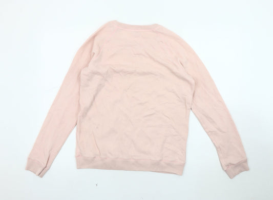 Jack Wills Women's Pink Pullover Sweatshirt Size 12