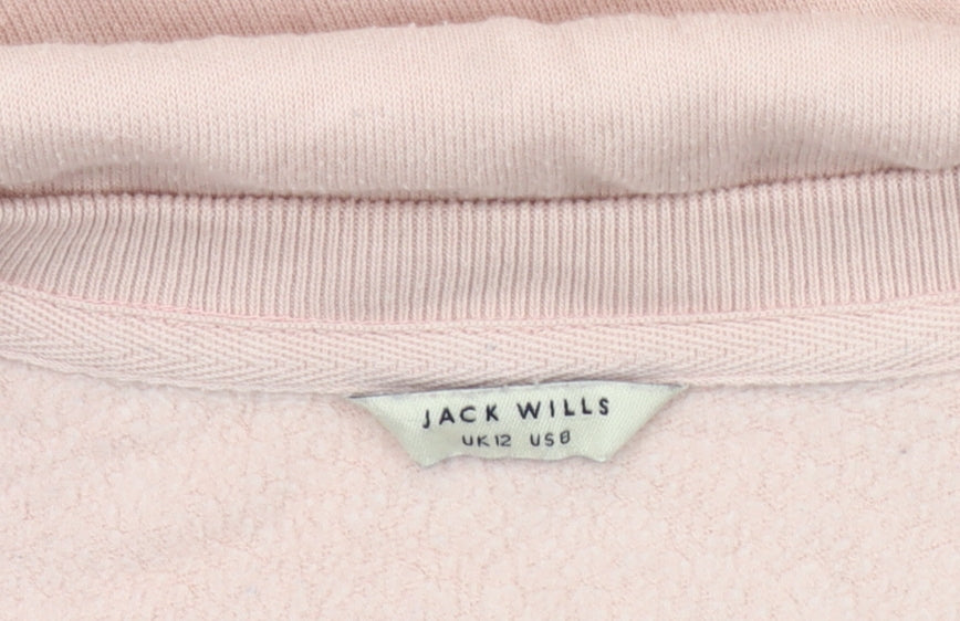 Jack Wills Women's Pink Pullover Sweatshirt Size 12