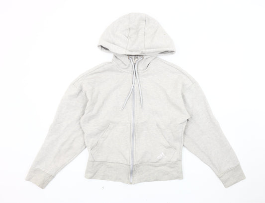 Additional front view of Adidas Women's Grey Basic Jacket 2XS