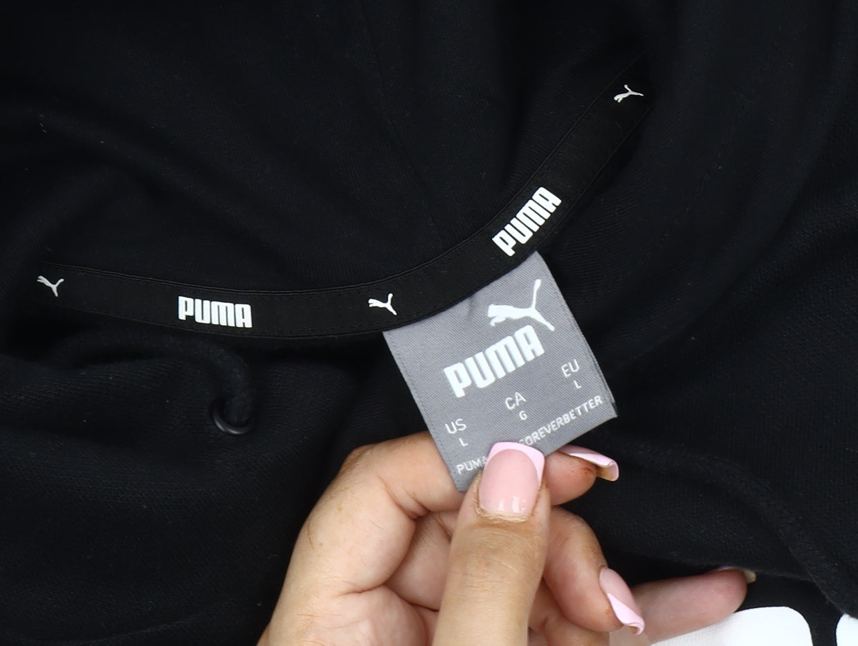 Puma Men's Black Pullover Hoodie Large
