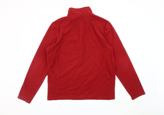 Peter Storm Men's Red Pullover Fleece Sweatshirt M