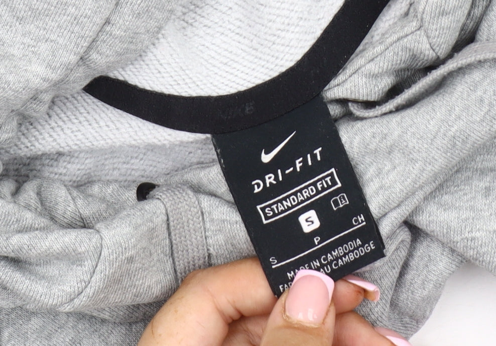 Nike Men's Grey Pullover Hoodie Size S