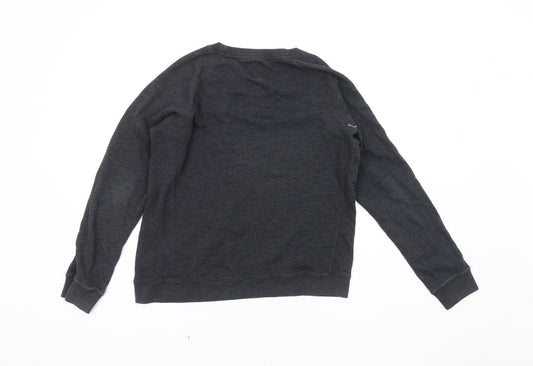 Jack Wills Women's Black Pullover Sweatshirt, Size 16