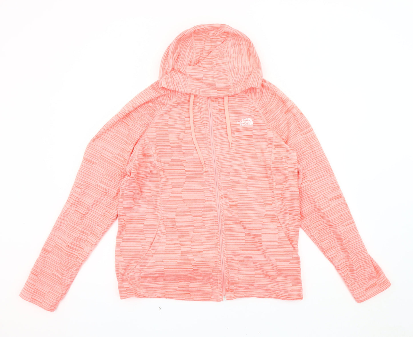 The North Face Women's Pink XL Casual Hooded Jacket