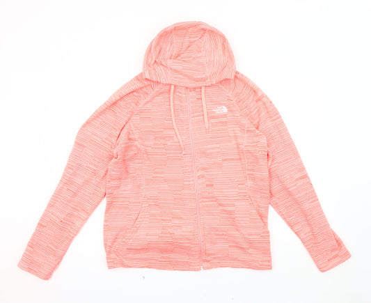 The North Face Women's Pink XL Casual Hooded Jacket