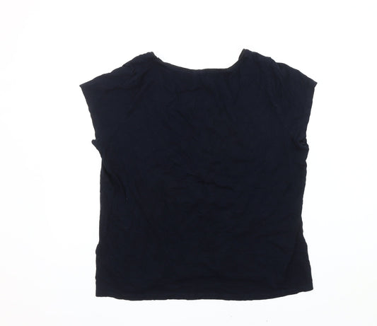 Hobbs Women's Blue T-Shirt, Size L, Casual Wear