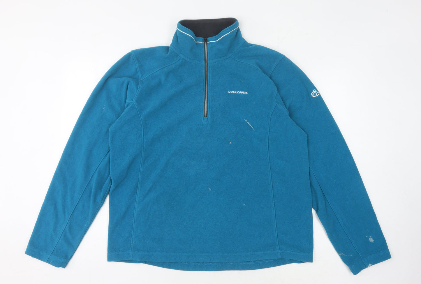 Craghoppers Men's Blue 1/4 Zip Fleece Sweatshirt L