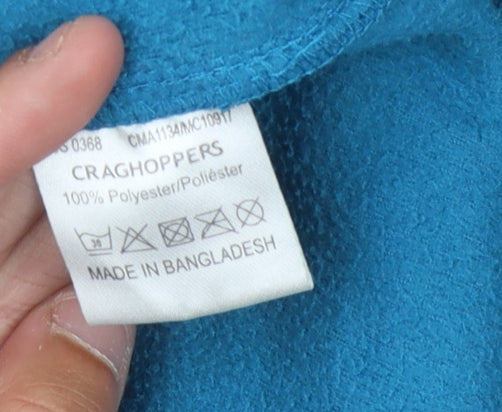 Craghoppers Men's Blue 1/4 Zip Fleece Sweatshirt L