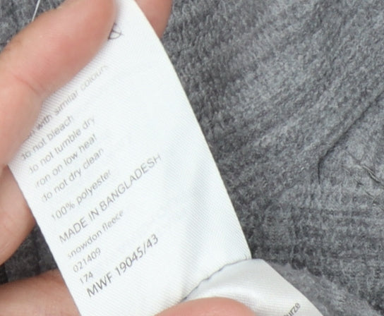 Mountain Warehouse Unisex Grey 1/4 Zip Fleece Sweatshirt L