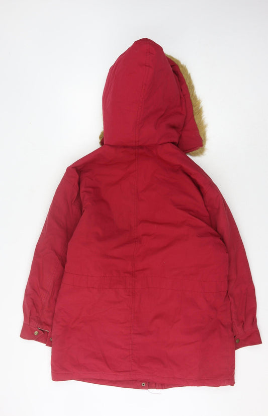 Island Republic Red Women's Parka Coat M