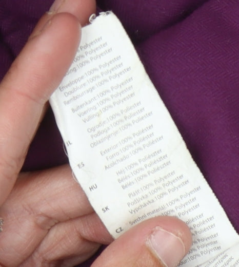 Gelert Women's Purple Hooded Winter Coat Size 8