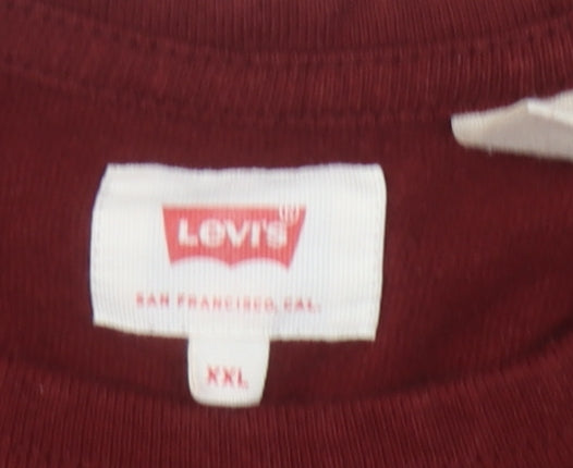 Levi's Men's Red 2XL Pullover Sweatshirt