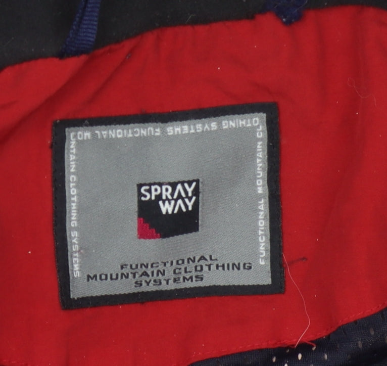 Sprayway Men's Red Winter Nylon Hooded Jacket L