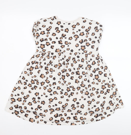 Next Girls Floral Hi-Low Dress, Multicoloured, Size 5-6