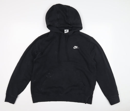 Mens UK M Regular Nike Black Pullover Hoodie