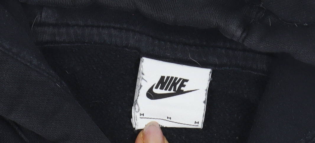 Nike Men's Black M Pullover Hoodie - Logo, Hooded