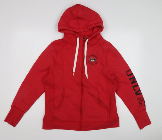 Champion Unisex Red Full Zip Hoodie L