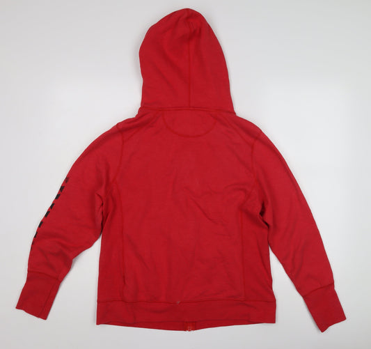 Champion Unisex Red Full Zip Hoodie L